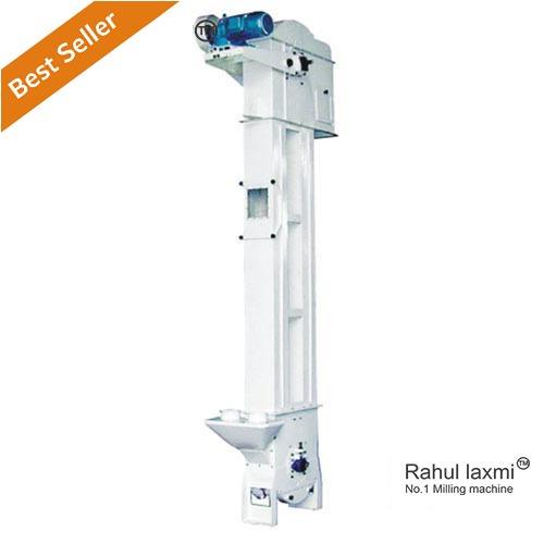 Efficient white paddy grain bucket elevator designed for seamless vertical conveying in rice mills.