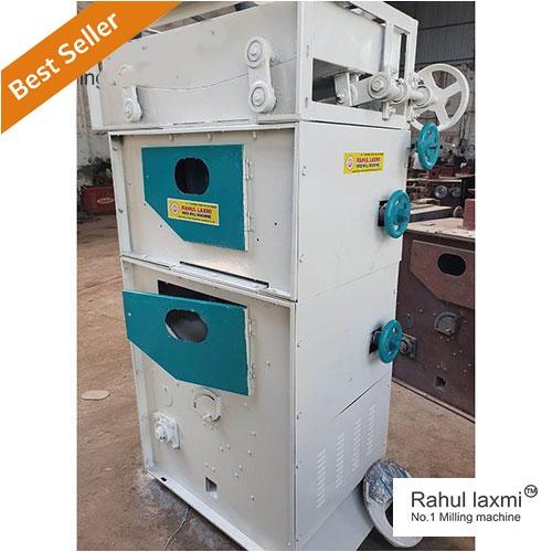 Efficient Dehusking Rahul Laxmi Rice Mill Machine in White and Blue