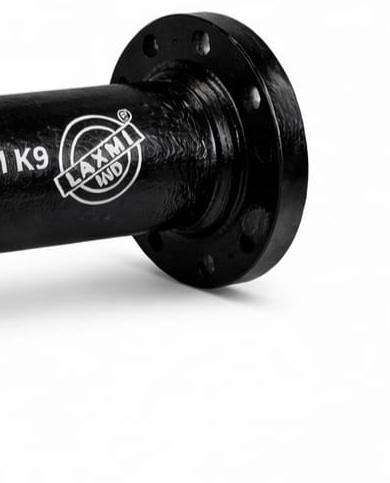 Illustration of Laxmi-branded DI double flanged pipe end and flange